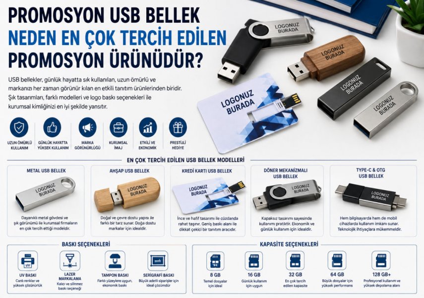 Promosyon USB Bellek Neden En Çok Tercih Edilen Promosyon Ürünüdür?