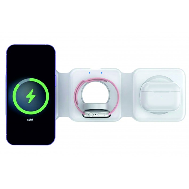 Katlanabilen Çoklu Kablosuz Şarj Standı