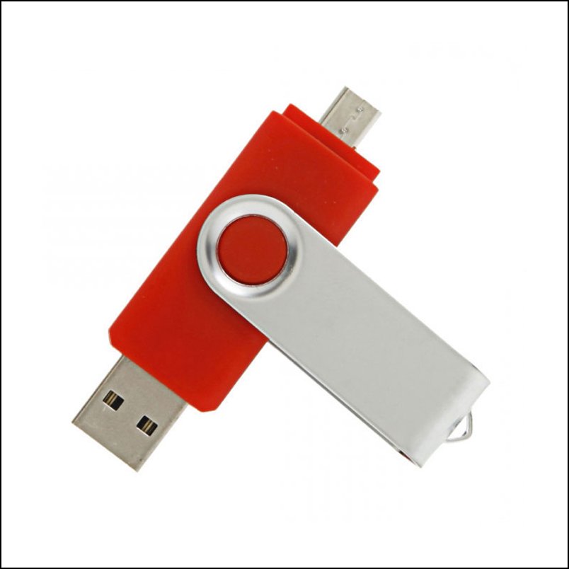 Döner Başlıklı OTG USB