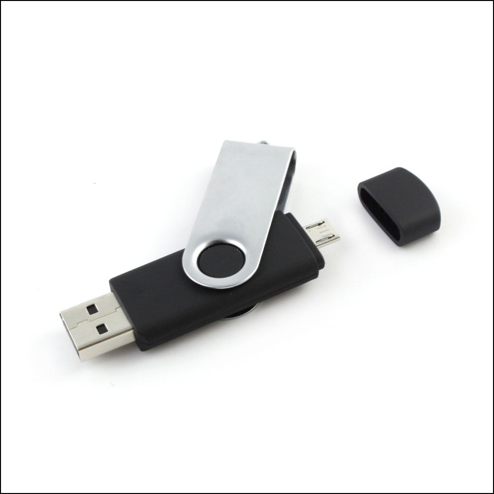 Döner Başlıklı OTG USB